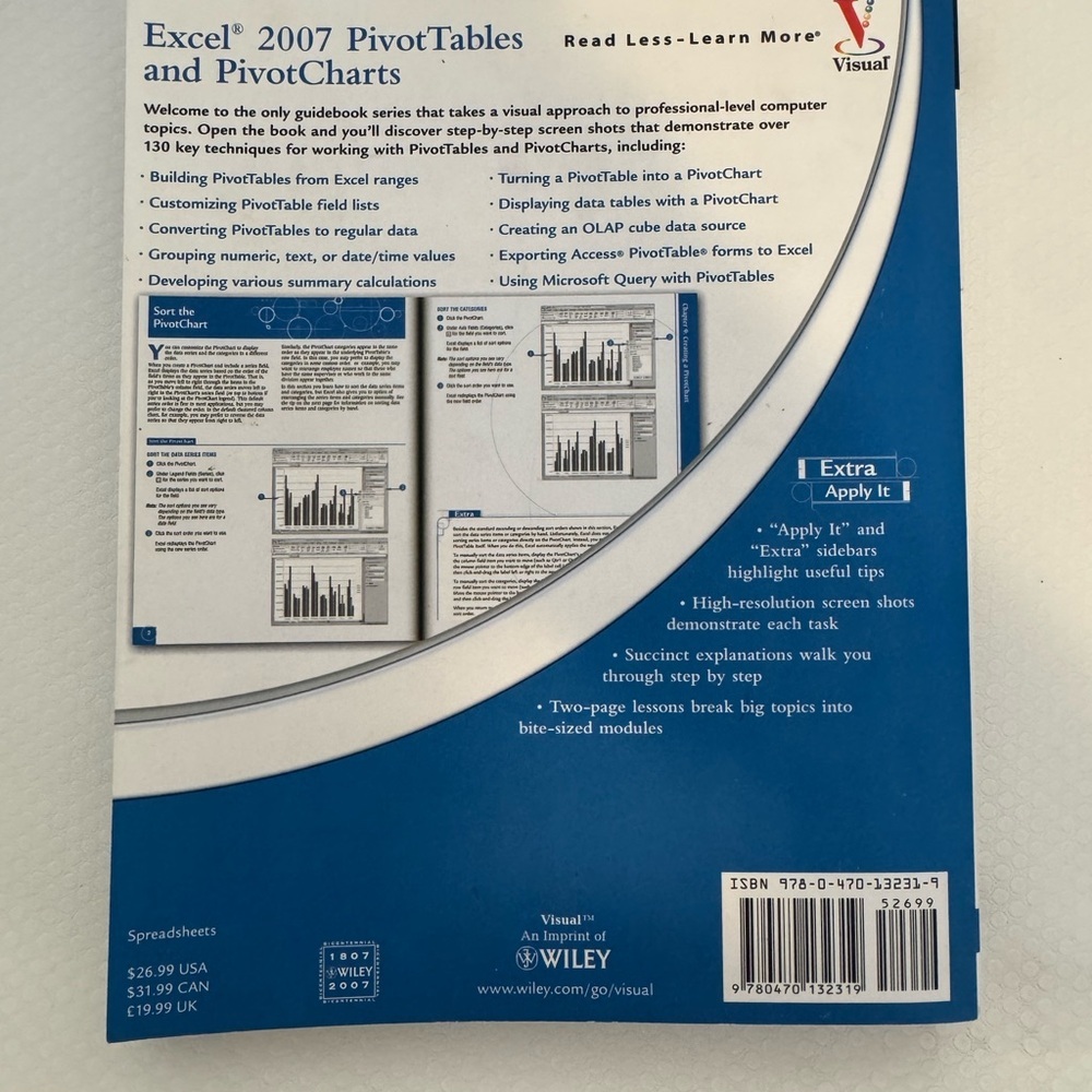 Excel 2007 PivotTables and PivotCharts Guide - Picture 2 of 2